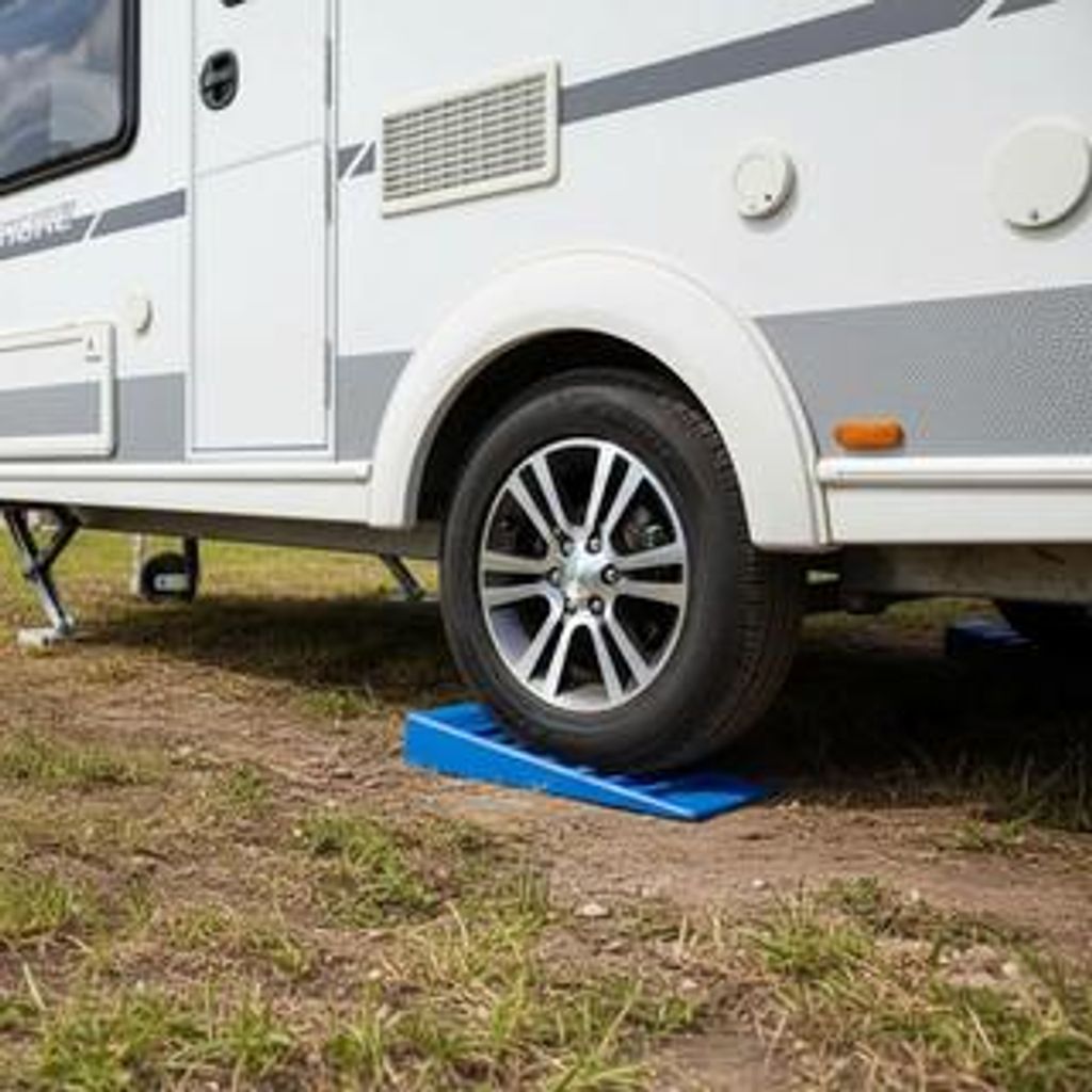 Auffahrkeile Wohnwagen 2er Set Unterlegkeile Camping 3000kg