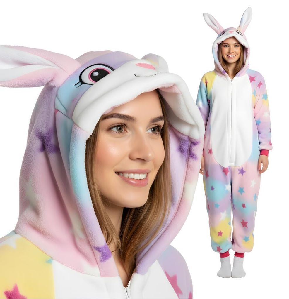 Piżama Onesie Kigurumi Kostium Przebranie Królik L: 165 - Zdjęcie produktu 