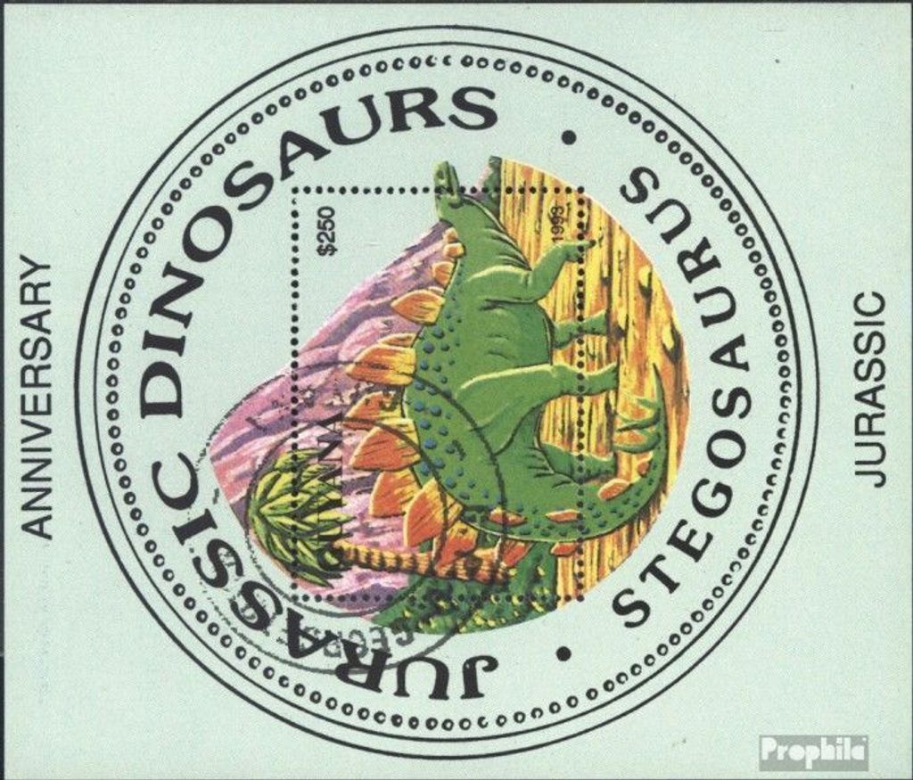Briefmarken Guyana 1993 Mi Block276 (kompl.Ausg.) gestempelt Rezente und extinkte Fauna