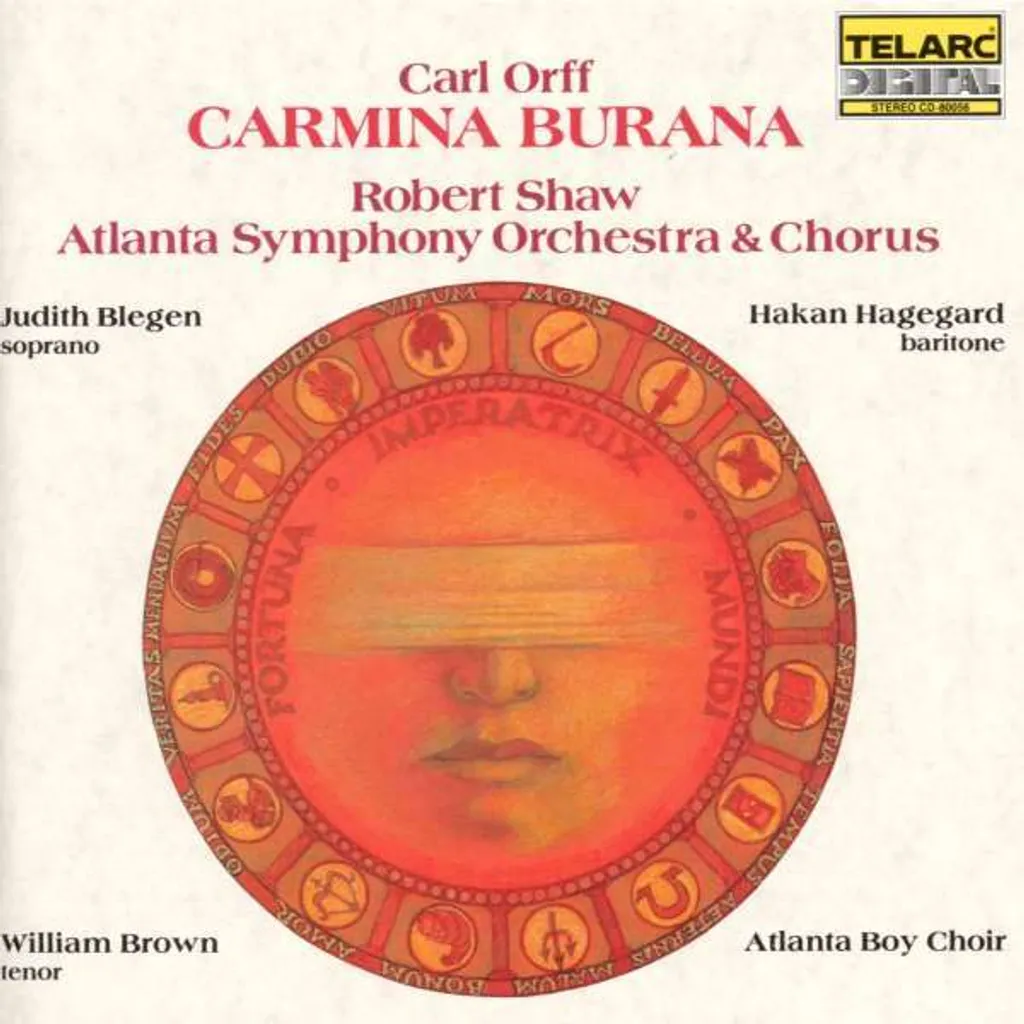 Album Carmina Burana Carl Orff CD Qualité Supérieure Fidélité Audio