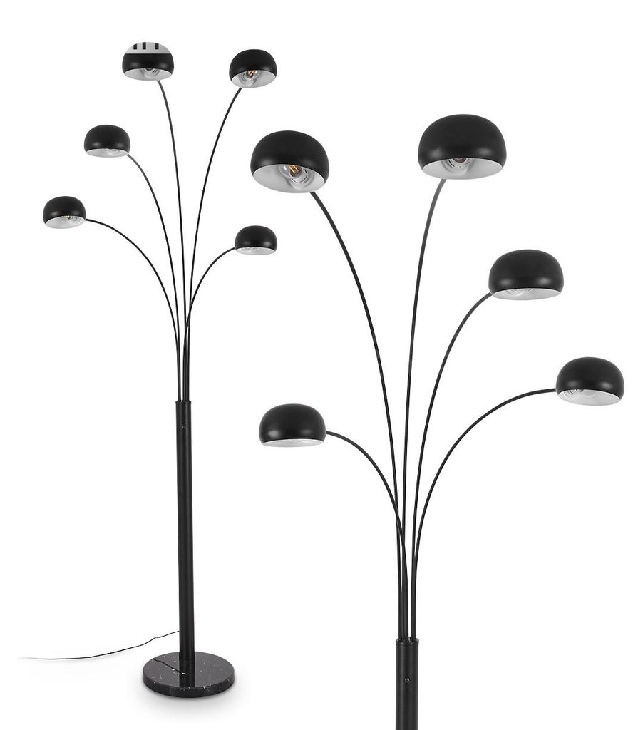 Suio »Suio« Stehleuchte Bodenlampe aus Metall und Marmor in Produktbild 