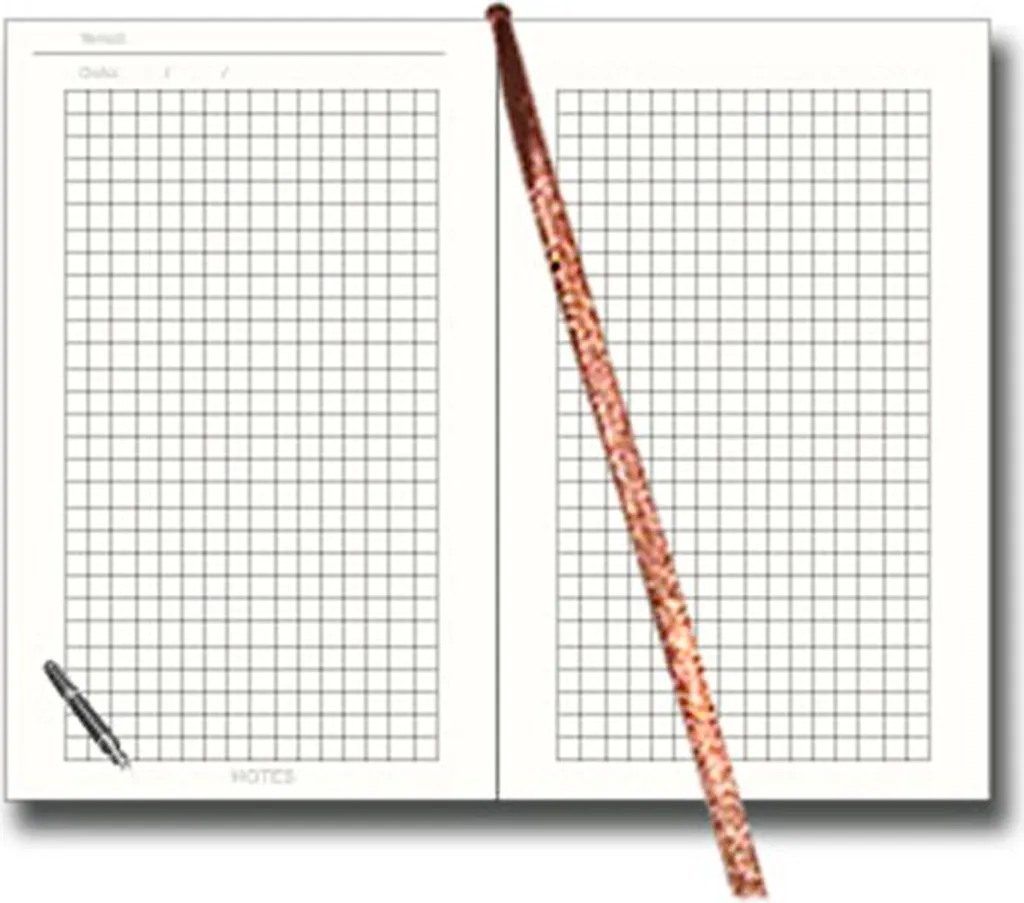 Bloc-notes A5 100 feuilles quadrillées 44B avec recharge graphite durable