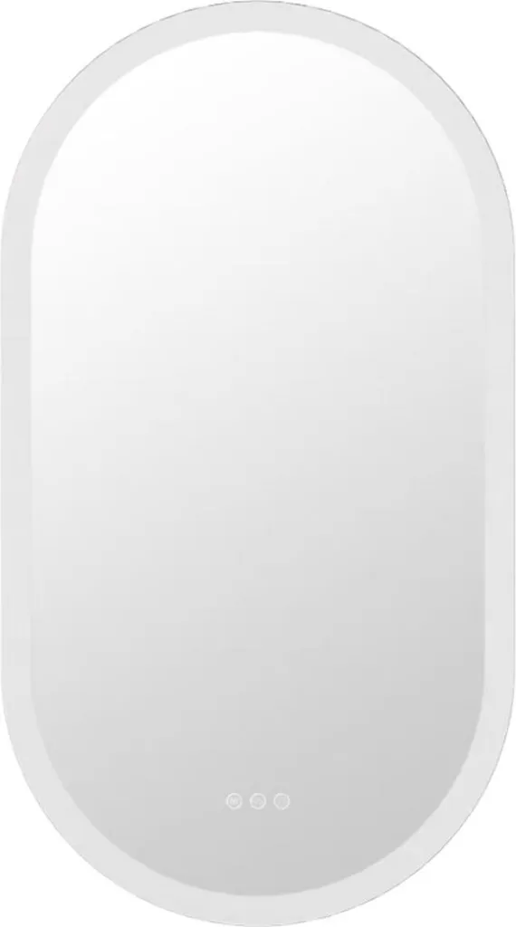 Specchio Veridian Oro LED 60cm: Design Circolare con Sensore Touch