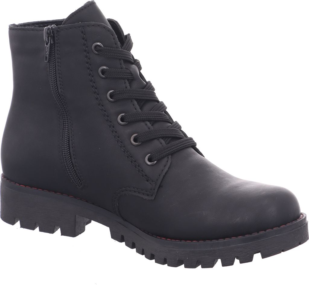 Rieker Schnürstiefel - Tiefschwarz Kunstleder Größe: 39 Produktbild 26