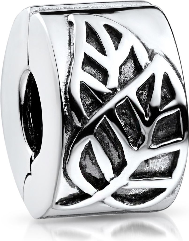 MATERIA by Matthias Wagner Blatt Stopper Clip - 925 Silber Produktbild 