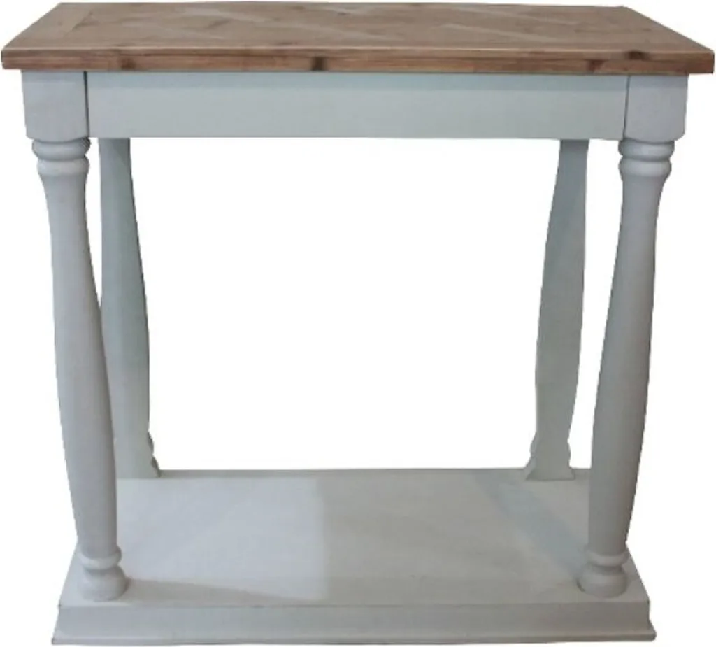 Table console rustique en bois fait main pour entrée et salon 81 cm