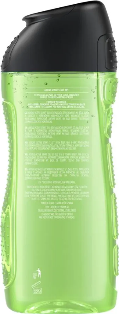 Stock 10x Adidas Gel Doccia Active Start 250ml - Prezzo Ingrosso - 3