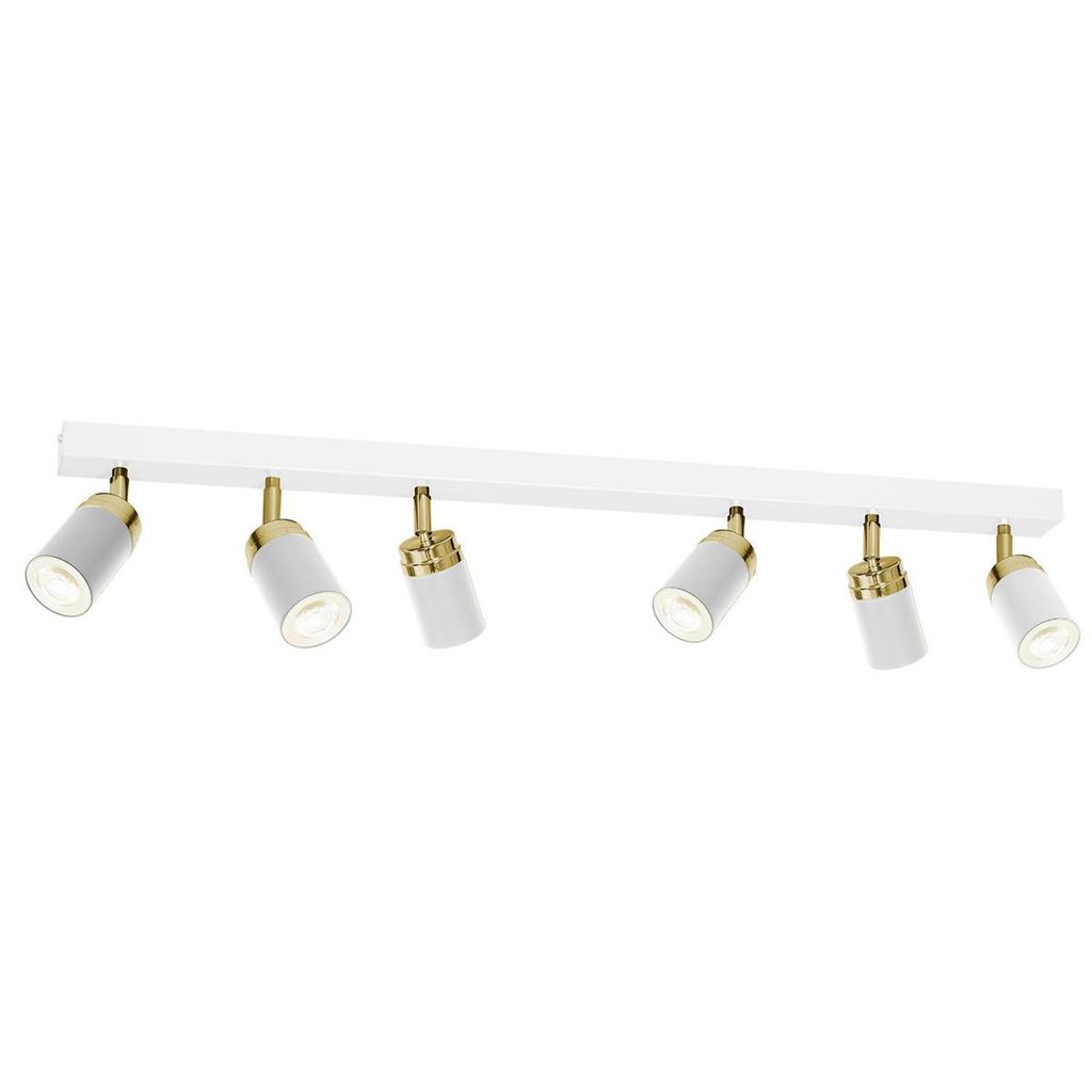 Lampa sufitowa Reno biały mat-złoty połysk 6xGU10x15W metal Zdjęcie produktu 