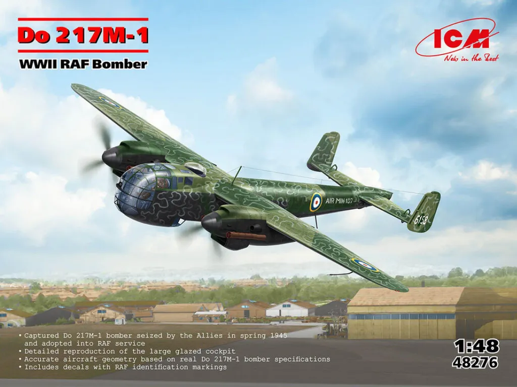 Maquette Dornier Do 217M-1 Bombardier RAF Seconde Guerre Mondiale 1/48