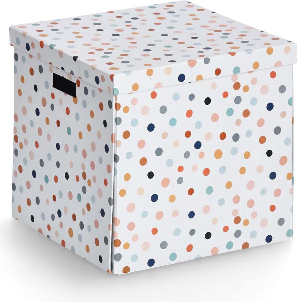 Zeller 14476 Zeller Dots Aufbewahrungsbox weiß, mit Punkten Obrázok produktu 