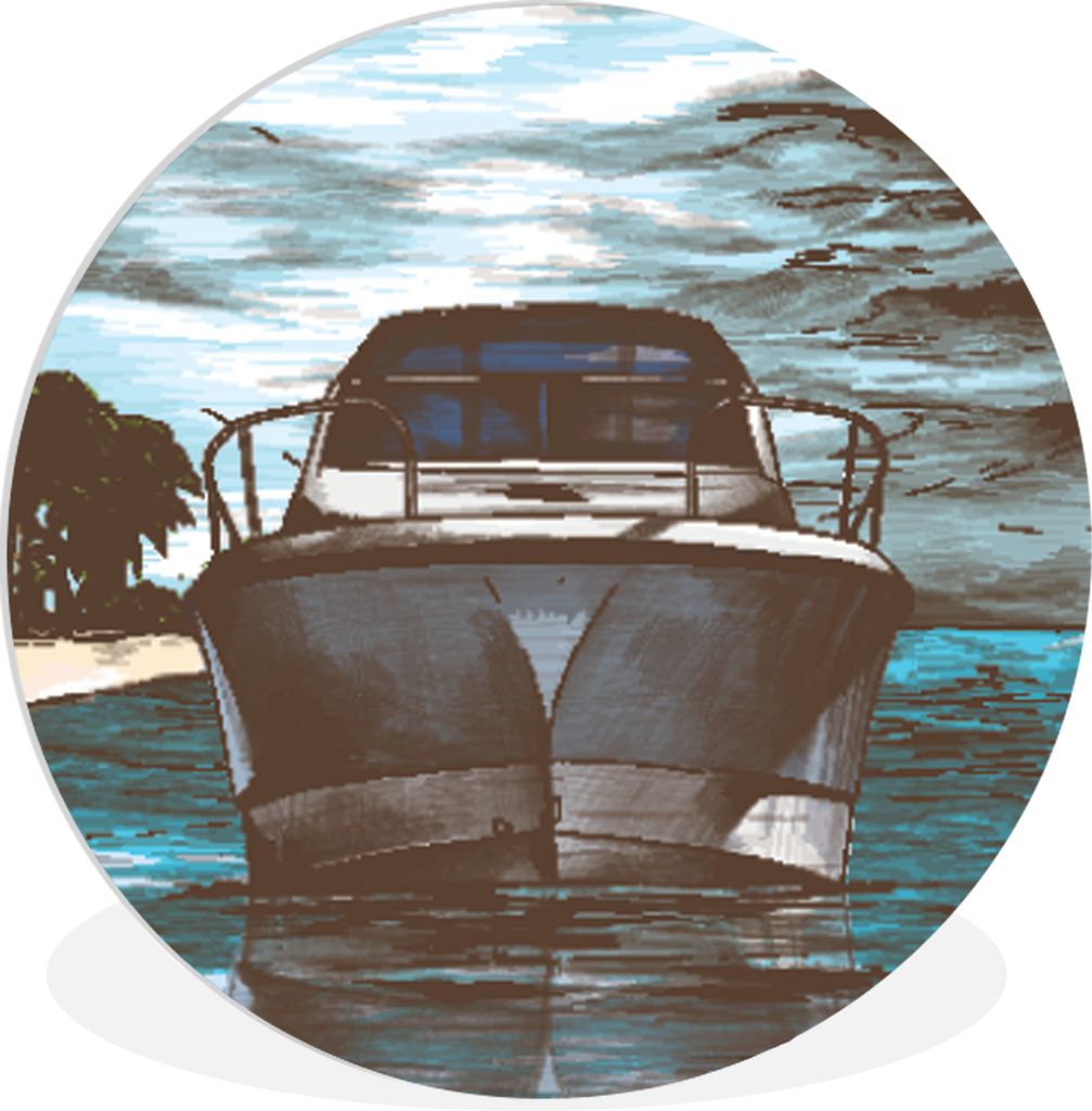 MuchoWow - Wand-Kreis - Wohnzimmer - Bild - Runde - Wanddeko - Dibond - Kunstdrucke