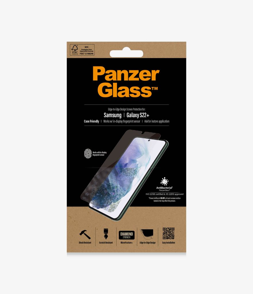 Samsung  PanzerGlass™ Samsung Galaxy S22+ vollständige Produktbild 2