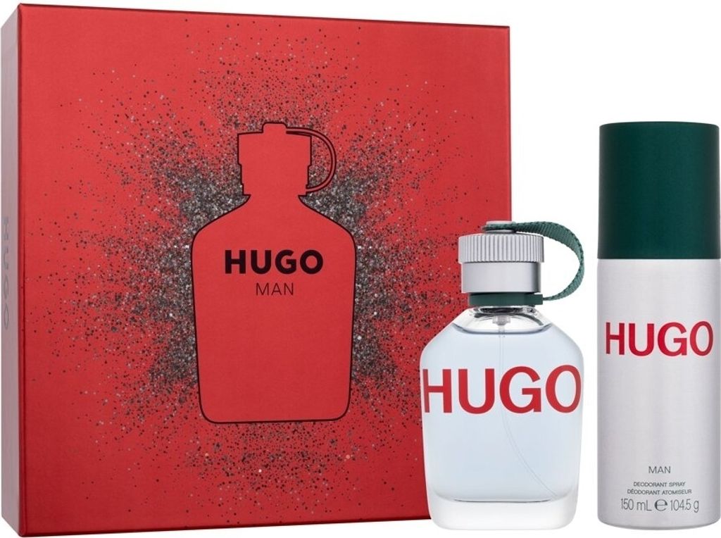 Hugo Boss Hugo Man Giftset Edt Spray 75ml/Deo Spray 150ml 225 ml