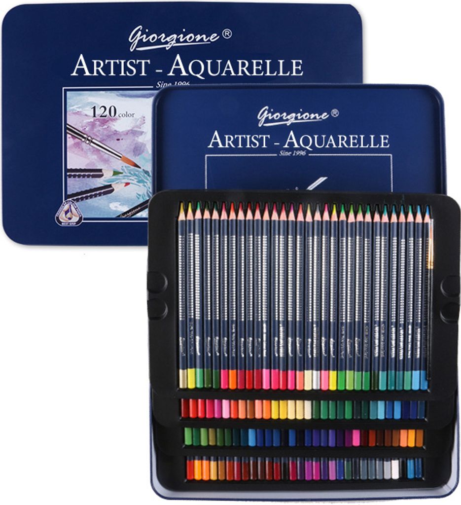 INF Farbstifte Set - Hochwertige Aquarellstifte für Künstler 120 Farben