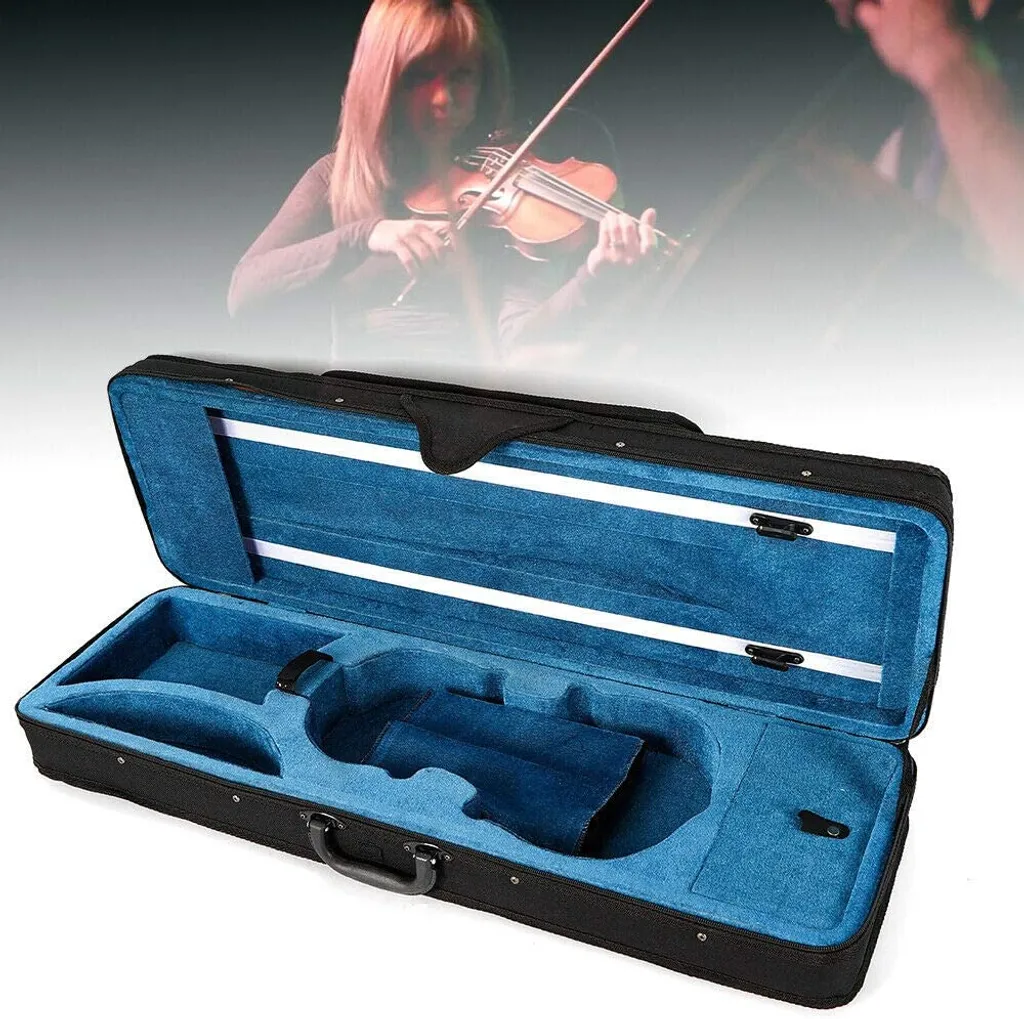 Étui à violon 4/4 léger avec double sangle réglable et intérieur doux