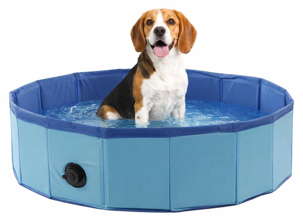 hundepool - runder hundepool blau 80x20 cm - robuster Produktbild 