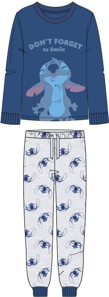 Cerda Group Stitch Langarm-pyjama Blau XL Herren Blau XL
