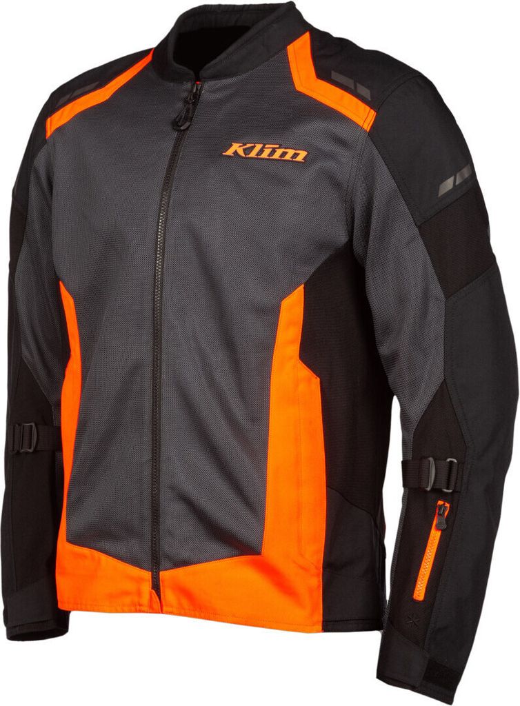 Klim Induction Motorrad Textiljacke, schwarz/grau/orange, S