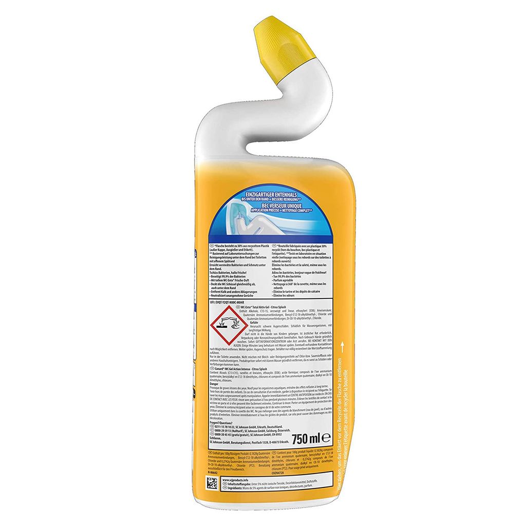 WC Ente Total Active čisticí gel se svěží citrusovou vůní Obrázek produktu 2