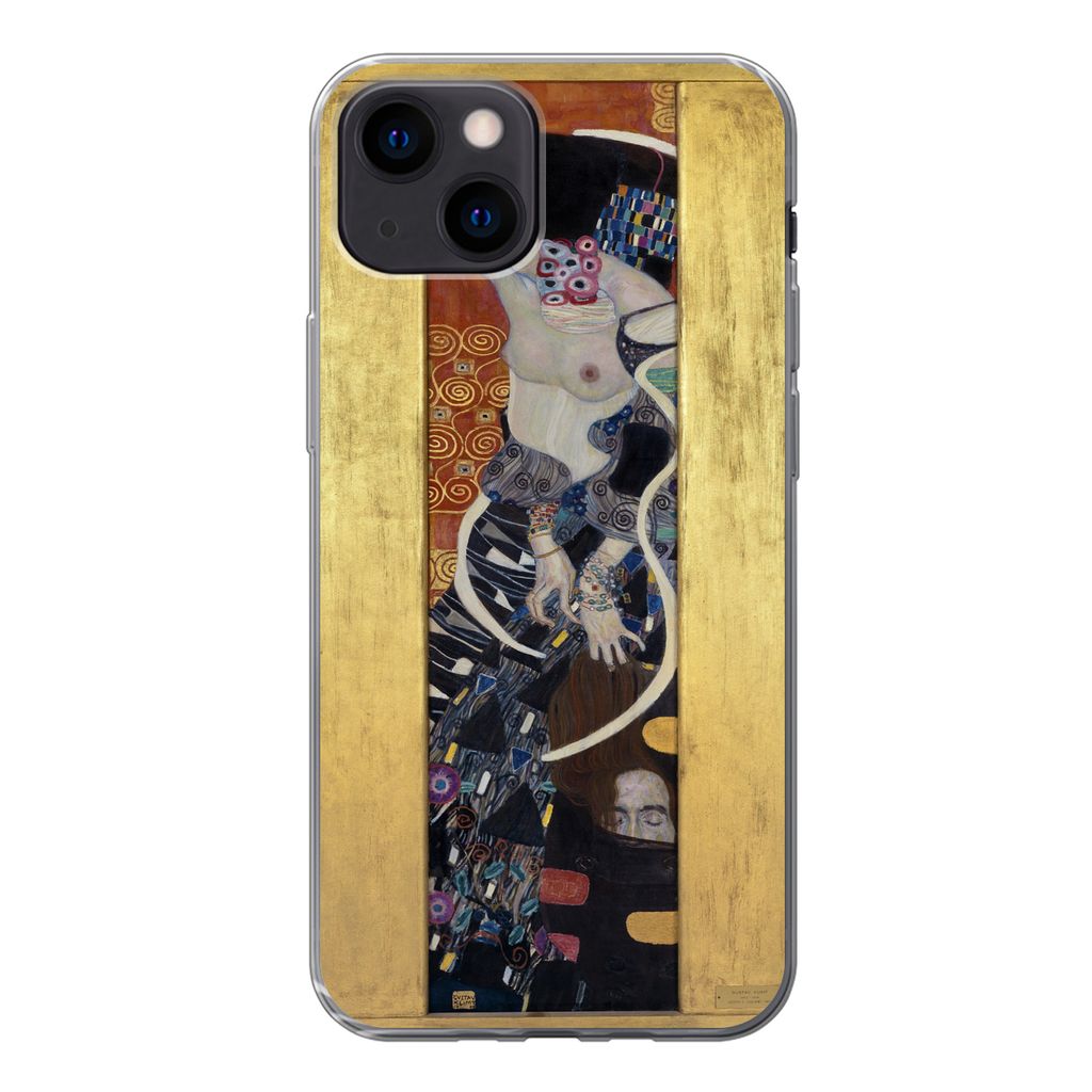 MuchoWow Handyhülle Schutzhülle Hülle für iPhone 13 mini Judith II Salomè - Gustav Klimt Silikon Softcase Handy Hülle - Softcase
