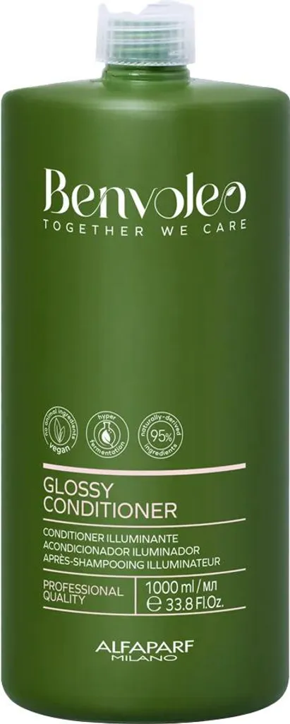 Après-shampooing Glossy Benvoleo 1000ml Alfaparf pour Cheveux Brillants