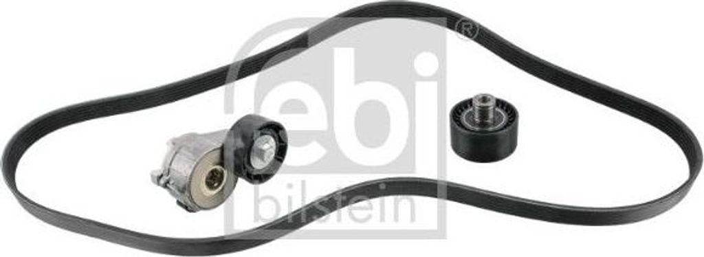 FEBI BILSTEIN 183560 Keilrippenriemensatz OE 1611278080 kompatibel mit Berlingo, Jumpy, 206, Expert, Partner, A6 4F, A4 8H, 911, Verada, 306, C-K, ...