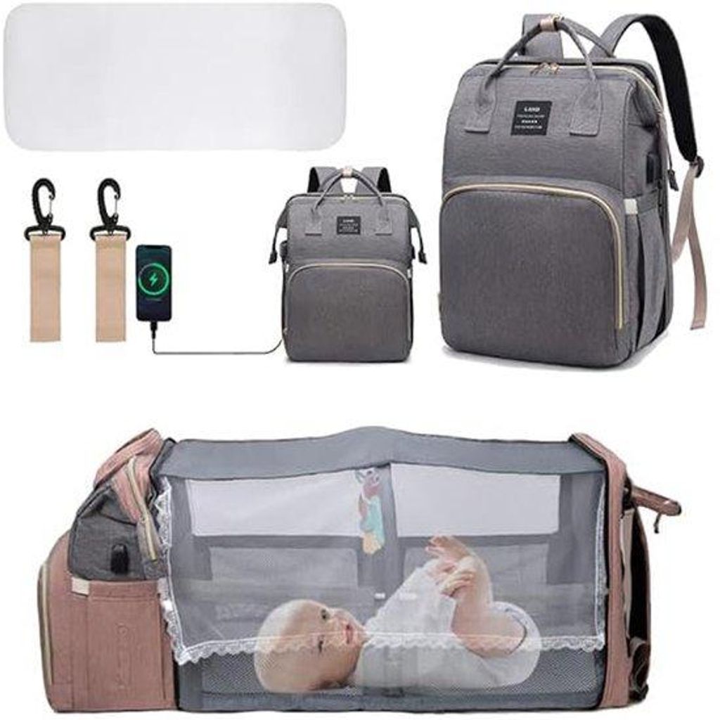 Babyreisekoffer - multifunktional - mit Wickelkissen
