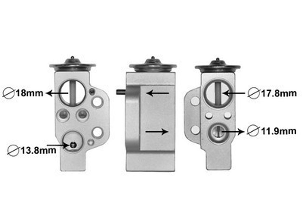 VAN WEZEL Expansionsventil Klimaanlage 03001351 für AUDI A4 Avant (8K5, B8)