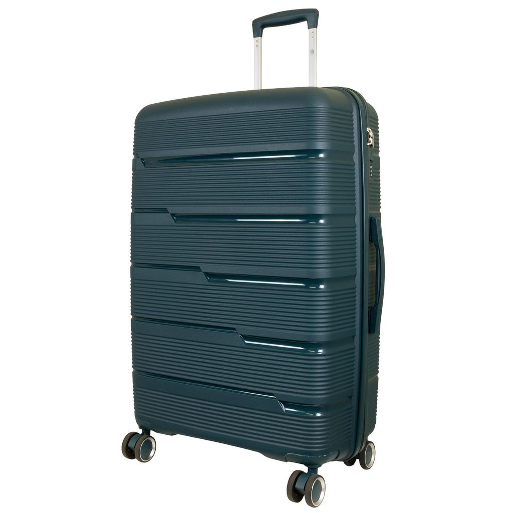 Großer Reisekoffer Aruba 98 L Hartschale Trolley Polypropylen grün