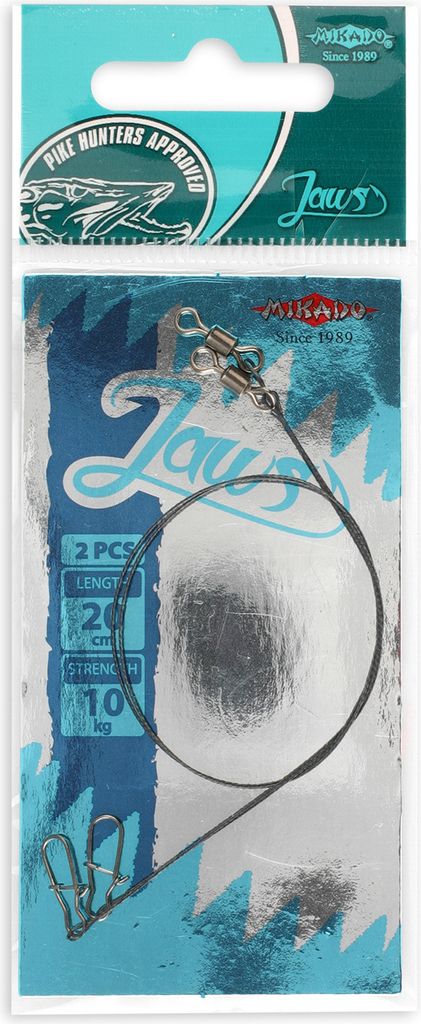 Mikado Tungsten Jaws Vorfachschnüre 35 Cm Blau 15 kg Blau 15 kg