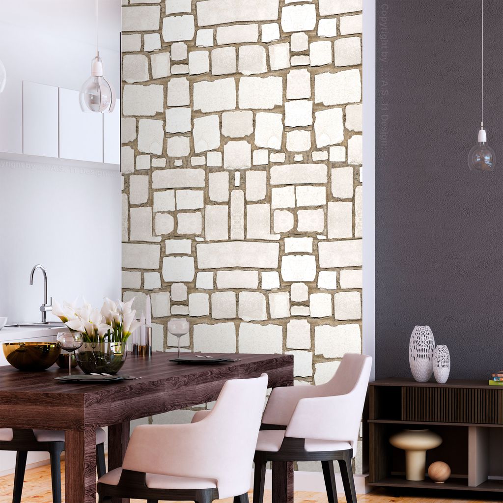 Tapete selbstklebend 10m 3D Tapete Wandtattoo dekorative Möbelfolie Dekorfolie Fotofolie Wandaufkleber Wandposter Wandsticker - Steinoptik Steinwa...