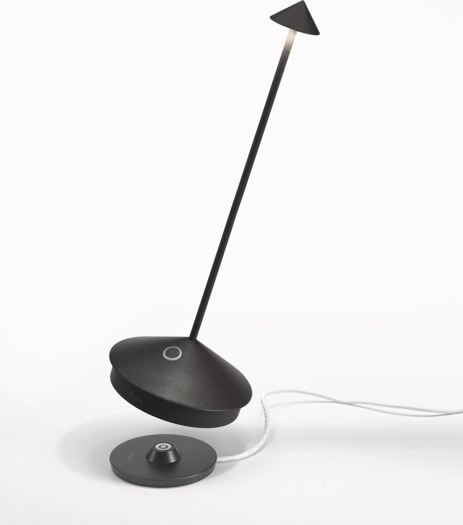 Zafferano Stolní lampa na baterie Pina Pro Black 290mm Obrázek produktu 