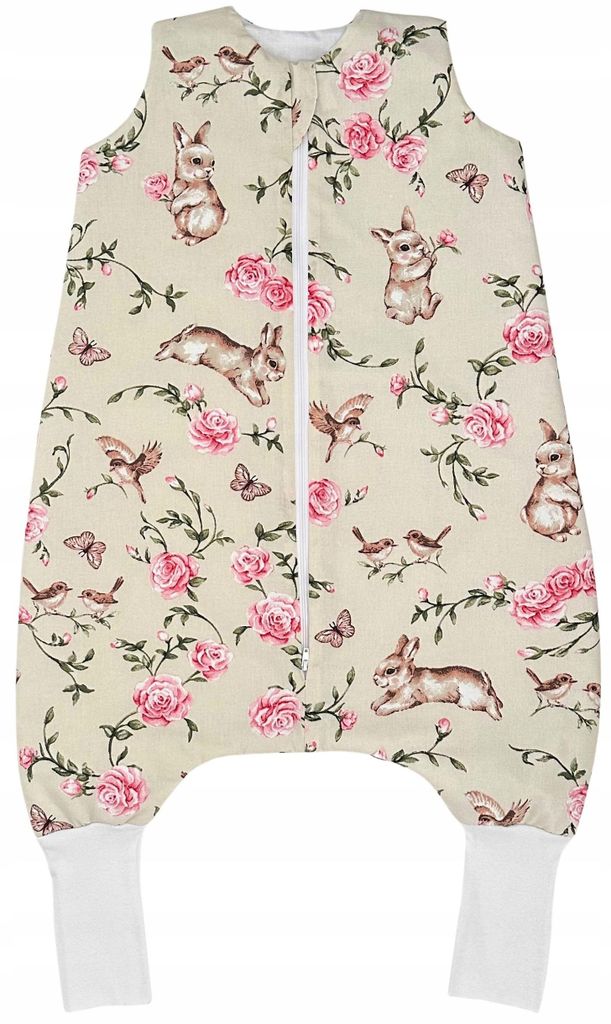 Sommer Babyschlafsack mit Füßen und Socken 0.5 TOG 100% Baumwolle L 110-122