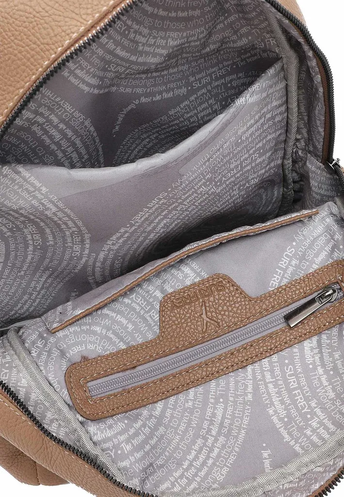 SURI FREY Kiky Backpack Darktaupe avec compartiment tablette intégré - 4