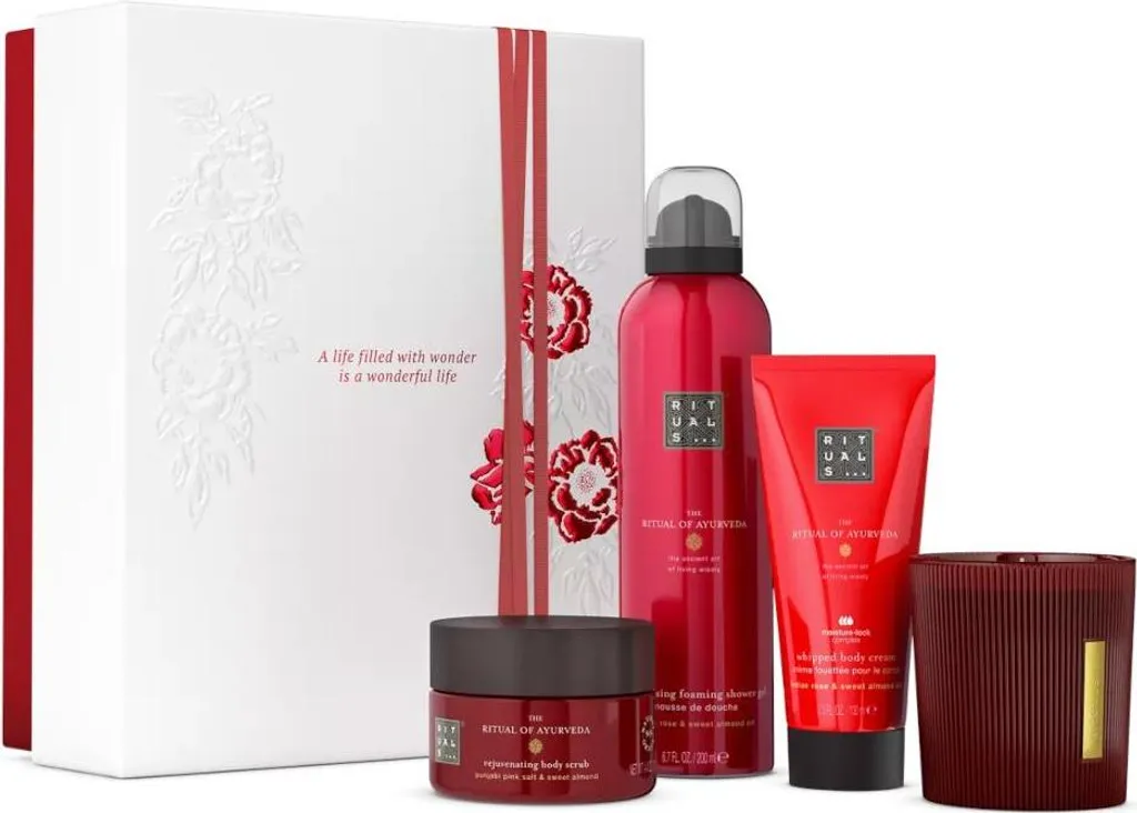 Set regalo Rituals Ayurveda M - 4 pezzi con cura e candela