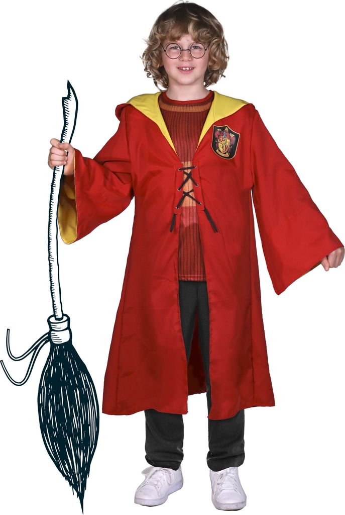 Ciao- Harry Potter Quidditch Gryffindor costume disguise fancy dress boy official (Size 10-12 years), 9-11 Jahre