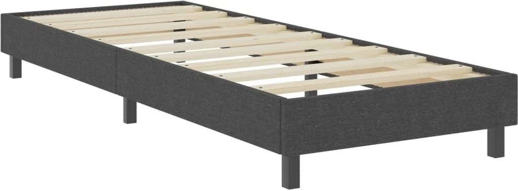 "Rabatt 2026"Boxspring-Bettgestell Grau Stoff 100x200 cm - Klassische Betten GermanyMöbel72000