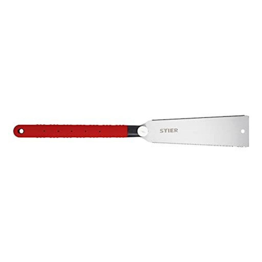 STIER Japan Zugsäge 250 mm: Präzise doppelverzahnte Zugsäge für feinste Holzschnitte, blattdicke 0,6 mm, vielseitige Anwendung, perfekt für pr...