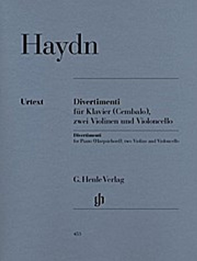 Haydn, Joseph - Divertimenti für Klavier (Cembalo) mit zwei Violinen und Violoncello