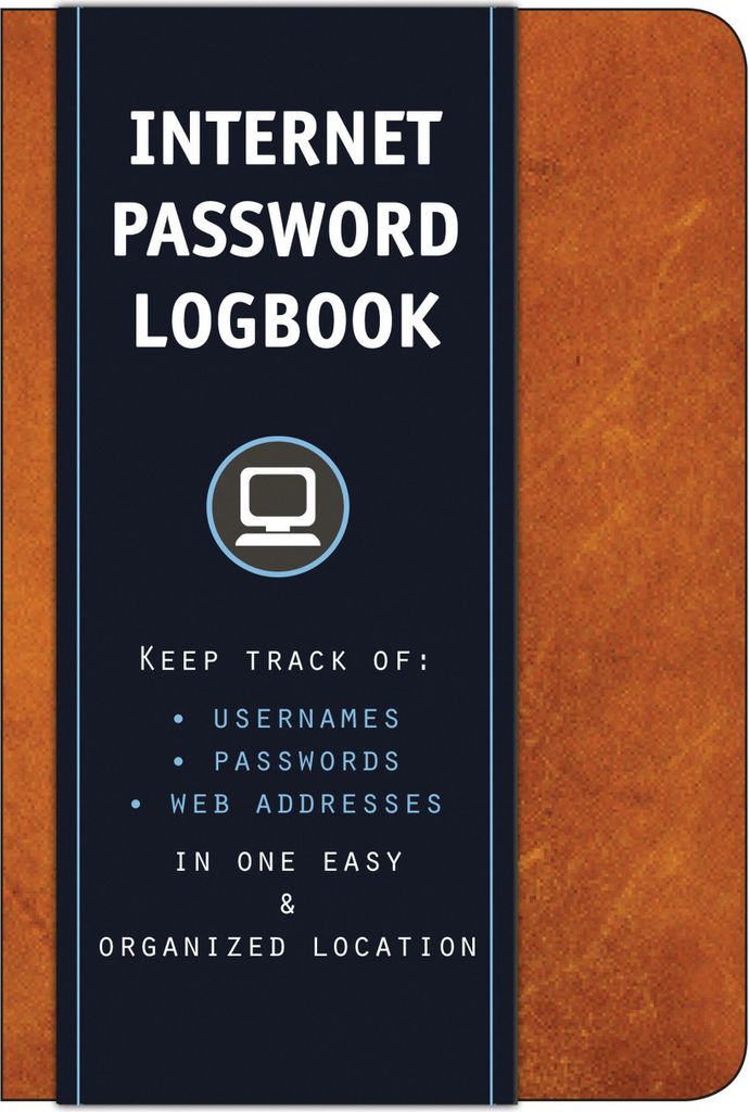 Internet Password Logbook Cognac Leath – Lingua: Inglese