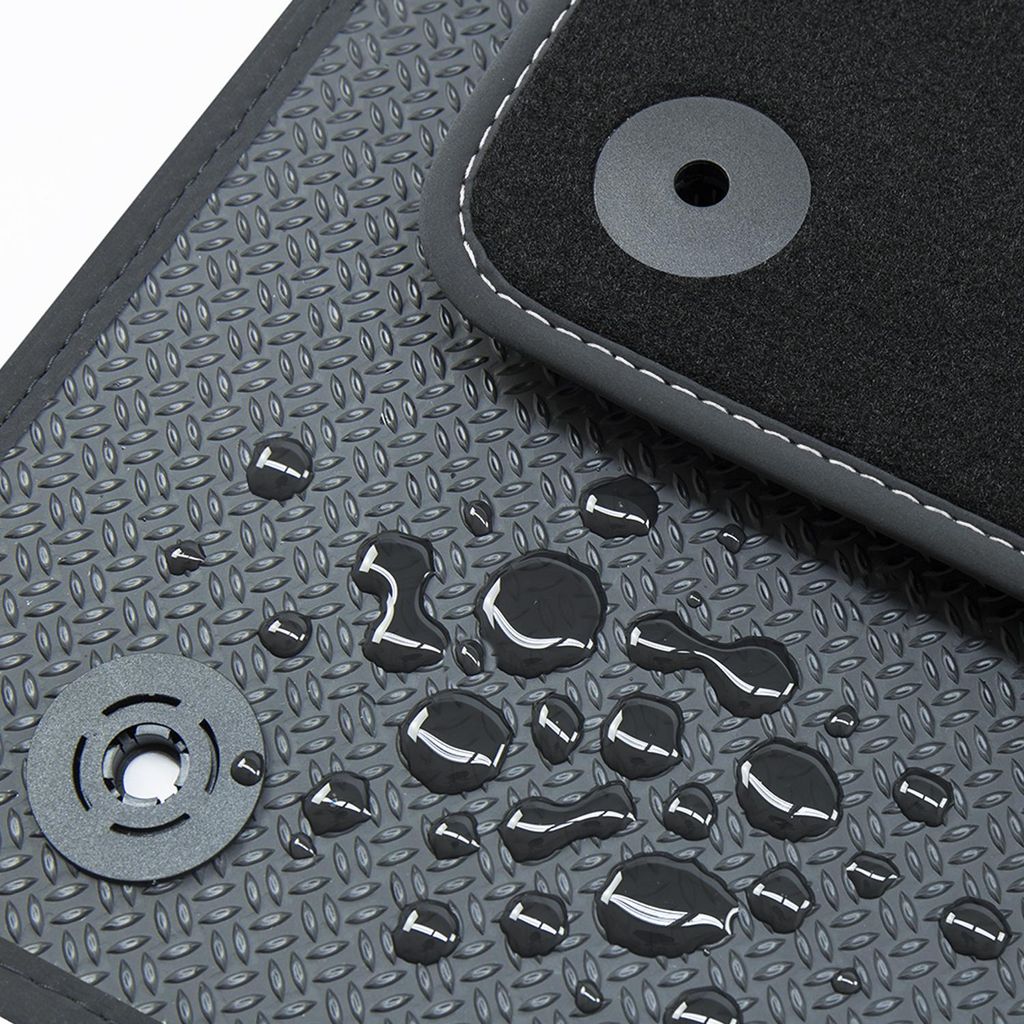 Allwetter Fußmatten passend für VW Tayron ab Bj. 2024-, Naht:Silber