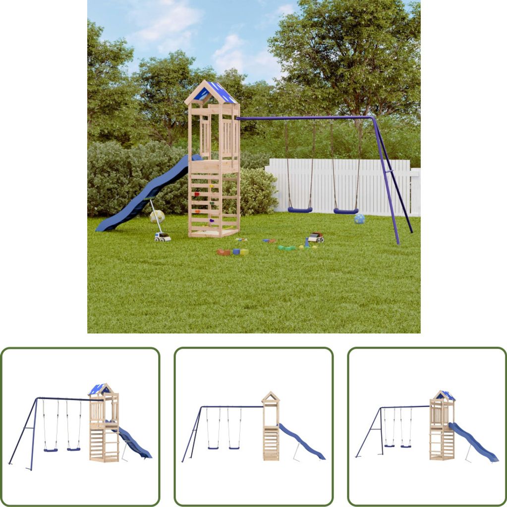 The Living Store Spielturm Massivholz Kiefer