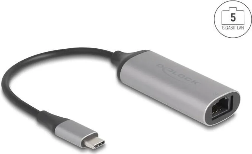 Delock USB-C 5GbE Adapter | Velocità estrema per Video Editor e Pro - 1
