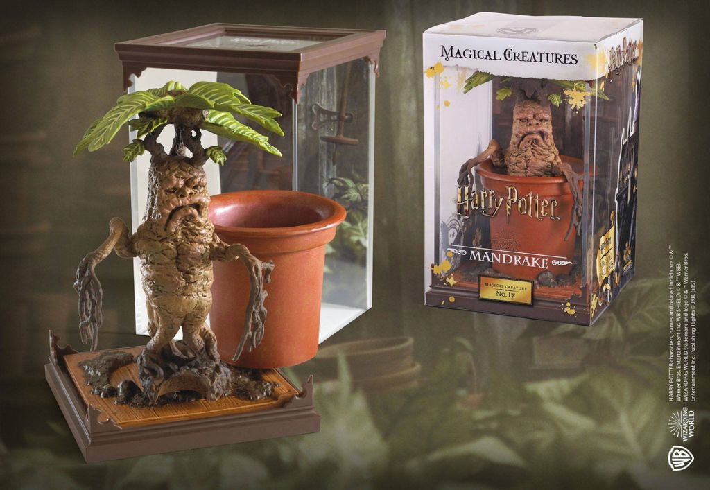 Harry Potter Creature Magiche Statua Mandragola 13 cm Immagine del prodotto 