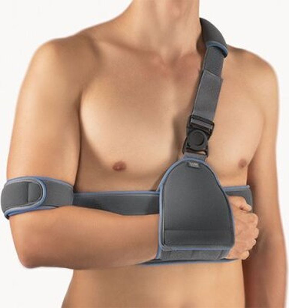 Bort Schulter-Arm-Adduktionsorthese OmoXpress in Folienverpackung, grau>>>>Gr. 1
