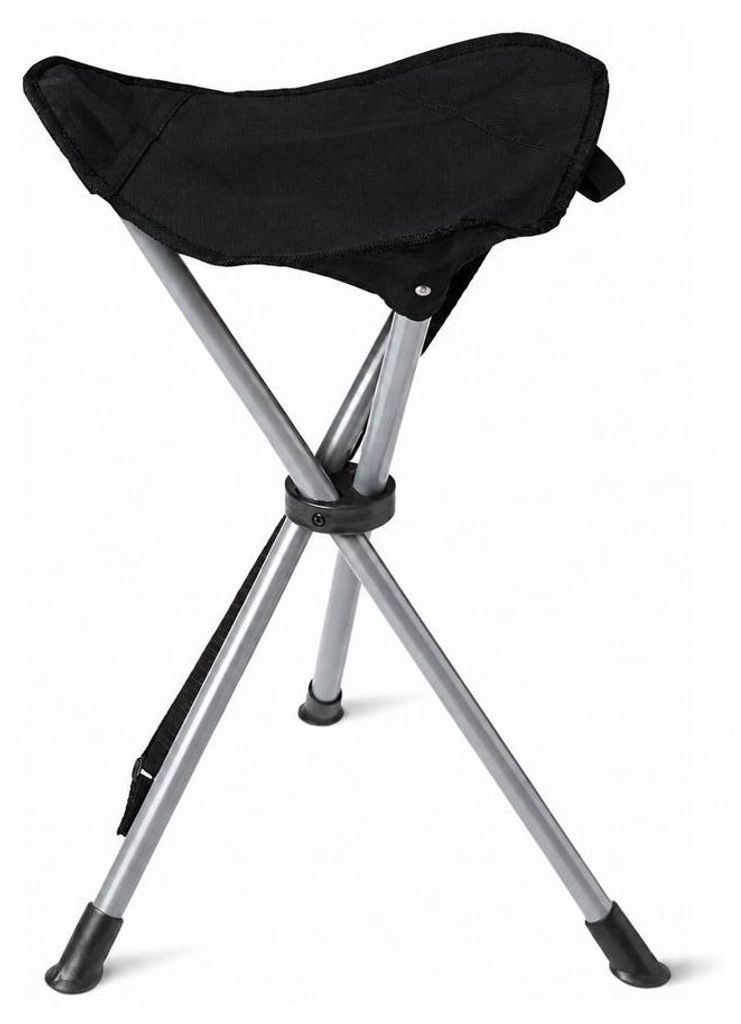 Travelhawk Opvouwbare Kruk Campingstoel Zwart