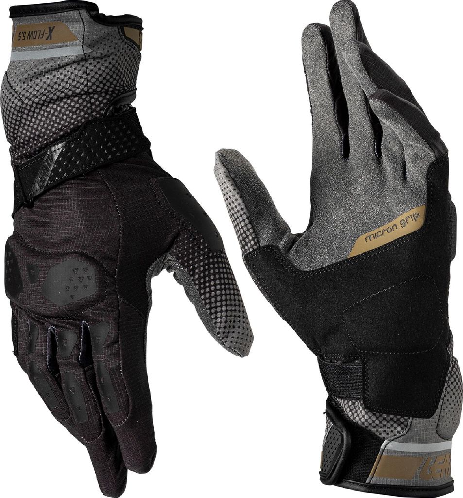 Leatt Handschuhe ADV X-Flow 5.5 V25 schwarz-dunkelgrau-gold L