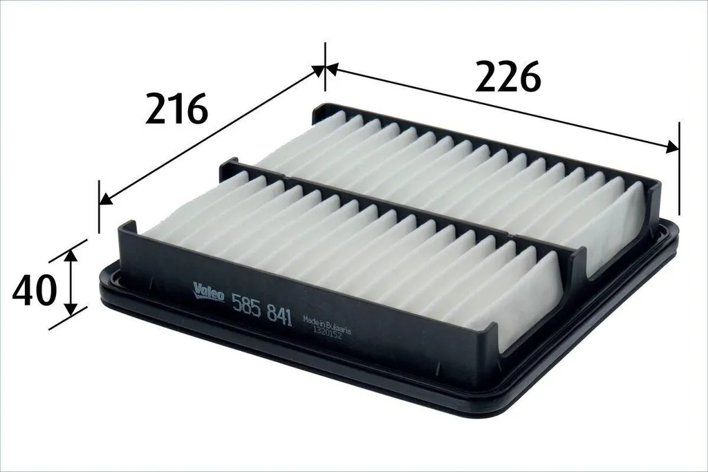 Cartouche filtrante à air VALEO 585841 pour Mazda CX-3 protection moteur
