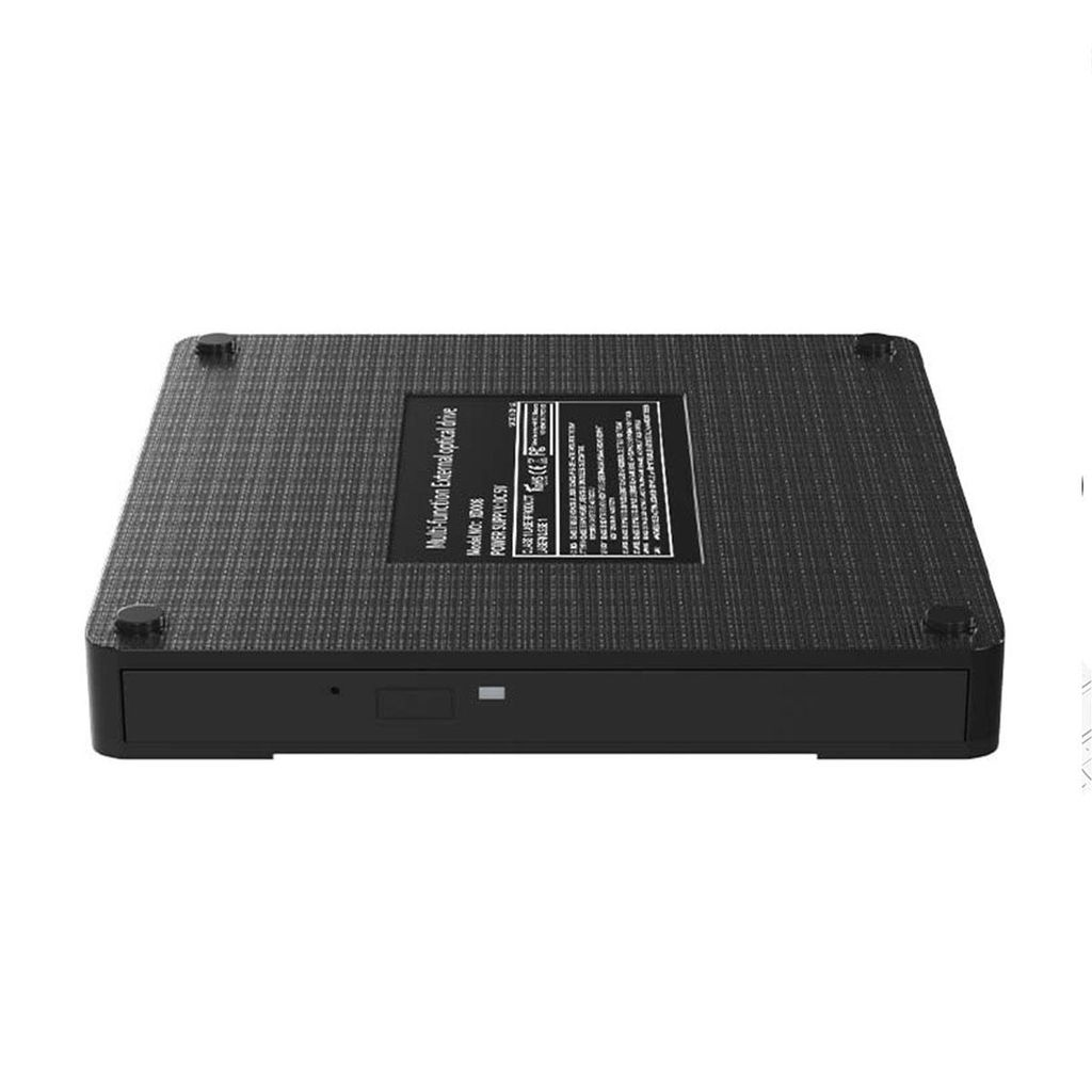 USB DVD-Brenner mit TF/SD-Kartenleser, zwei USB-Ports & stimmungsvollem RGB-Licht – ideal für schnelle Datentransfers & Multimedia