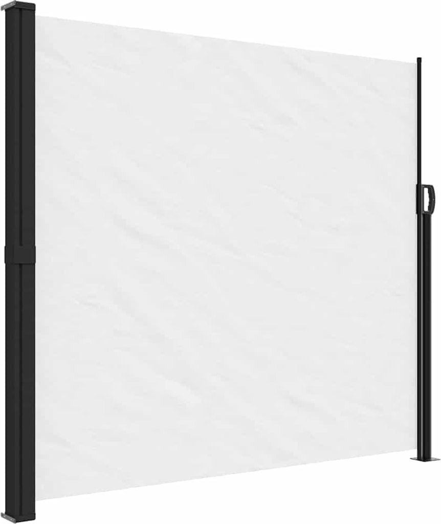 vidaXL Seitenmarkise Ausziehbar Weiß 180x300 cm